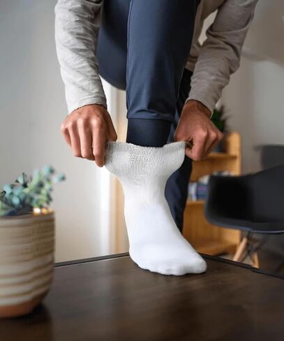 JAMES FIALLO Men's 6 Pack Lightweight & Versatile Quarter Socks, Ideal for Casual & Everyday Wear, M481-W-1013 in Saudi Arabia