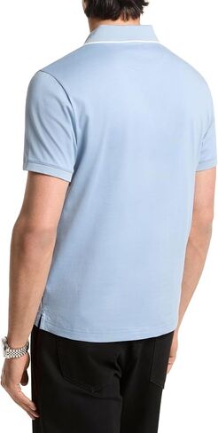 Michael Kors Men's Logo Rib Short Sleeve Polo in Kuwait