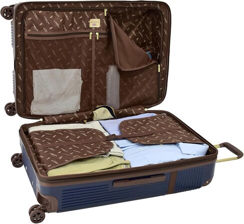 London Fog Brentwood IV 20" Expandable Spinner Carry-on Hardside, Midnight Blue in Kuwait