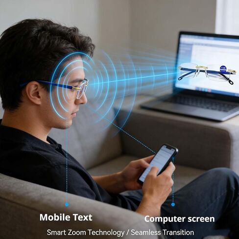 2026 Upgrade Glasses Self Adjusting For Women/Men,Self Adjusting Smart Glasses Far And Near in Kuwait
