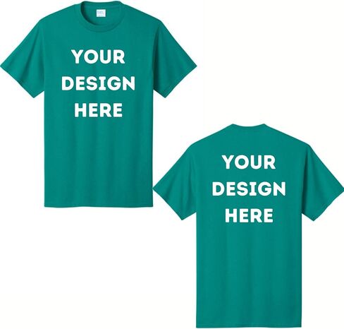 Custom Graphic Tee - Personalized 100% Cotton T-Shirt, Front and Back Print, Unisex Classic Fit (1) in Saudi Arabia