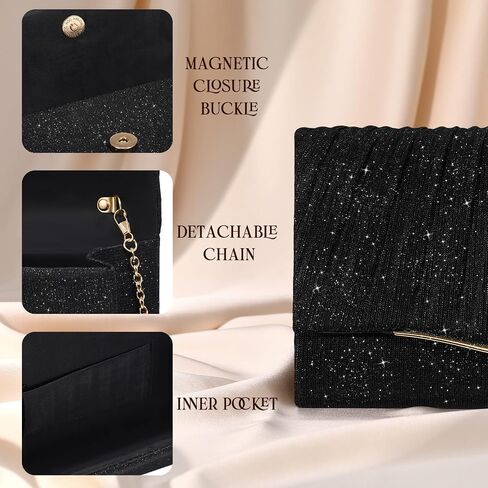 Glitter Women's Evening Handbags Evening Bag Clutch Purses for Women Formal Rhinestone Evening Clutch in Kuwait