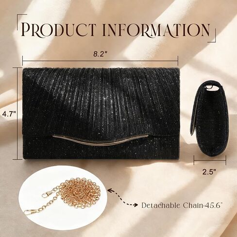 Glitter Women's Evening Handbags Evening Bag Clutch Purses for Women Formal Rhinestone Evening Clutch in Kuwait