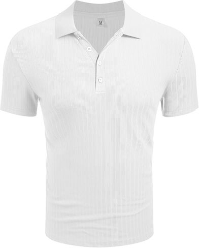 Askdeer Men's Polo Shirts Long/Short Sleeve Slim Fit Casual Shirts Classic Stretch Polo T Shirt Golf Shirts in Saudi Arabia