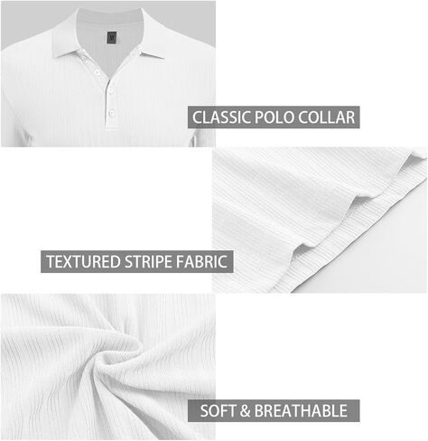 Askdeer Men's Polo Shirts Long/Short Sleeve Slim Fit Casual Shirts Classic Stretch Polo T Shirt Golf Shirts in Saudi Arabia