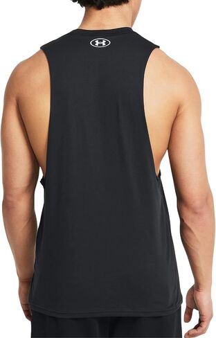 تي شيرت رجالي من Under Armour Project Rock Brahma Bull بدون أكمام 1373787 (الولايات المتحدة، Alpha، Medium، Regular، Regular، Black - 004) in Kuwait