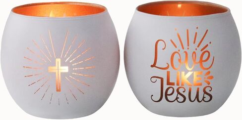 Religious Gifts for Women& Men, Set of 2 Butterfly Cross Tealight Candle Holders for Table Decor, Christian Baptism, Confirmation, Memorial, Easter Gift in Saudi Arabia