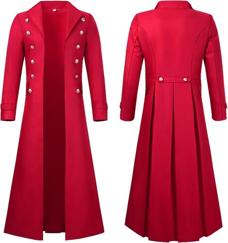 Women's Victorian Steampunk Long Trench Coat Medieval Vintage Jacket Gothic Renaissance Halloween Cosplay Costume in Saudi Arabia