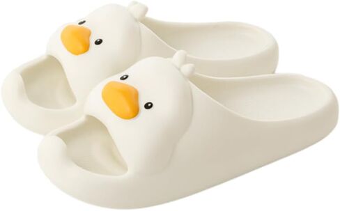 Cute Kawaii Multi Colored Duck Face Pillow Slipper Cloud Slides Non-Slip Summer Slipper in Saudi Arabia