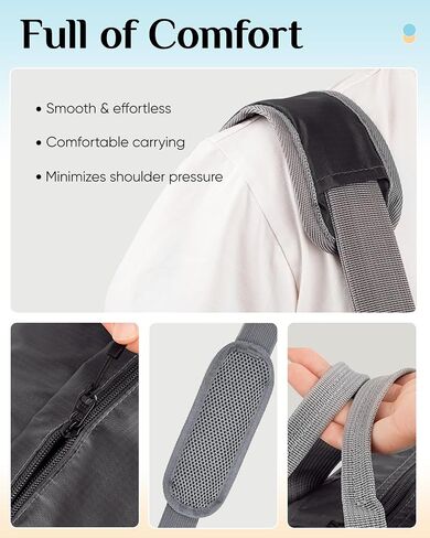 For Frontier Airlines Personal Item Travel Bag 18 x 14 x 8 Inches, Foldable Under Seat Duffel Bags for Spirit Airplane 14 x 18 x 8 Inches, Minimalist Overnight Bag for Women or Men Air Travel [Black] in Saudi Arabia