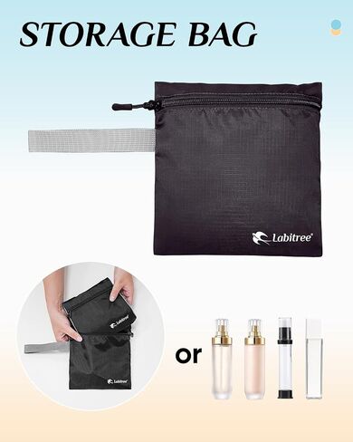 For Frontier Airlines Personal Item Travel Bag 18 x 14 x 8 Inches, Foldable Under Seat Duffel Bags for Spirit Airplane 14 x 18 x 8 Inches, Minimalist Overnight Bag for Women or Men Air Travel [Black] in Saudi Arabia
