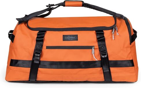 Eastpak Duffel Pack M – 70L Convertible Duffel Bag with Backpack Straps, Weatherproof Design, Multiple Compartments & Gear Loops, Tarp Black in Saudi Arabia