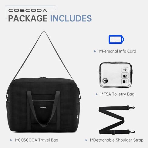 Carry On Luggage 22x14x9 Airline Approved,Lightweight Duffle Bag for Travel, Waterproof Weekender Overnight Bags for Traveling Airplane for Women and Men 40L in Saudi Arabia