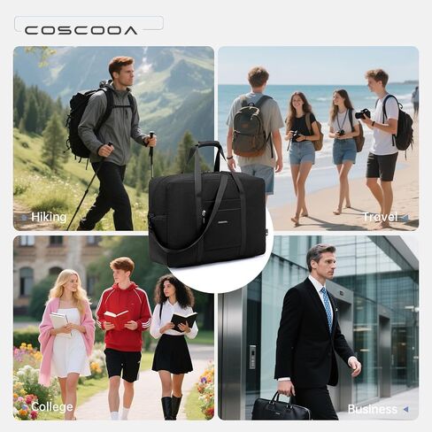 Carry On Luggage 22x14x9 Airline Approved,Lightweight Duffle Bag for Travel, Waterproof Weekender Overnight Bags for Traveling Airplane for Women and Men 40L in Saudi Arabia