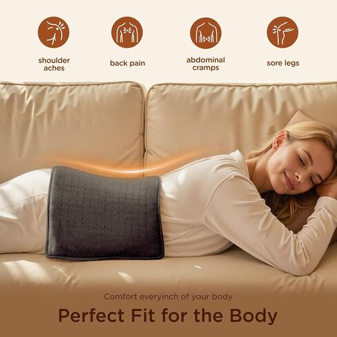 Texciting Heating Pad for Neck and Shoulders and Back,12" x 24"Electric Heating Pads with 3H-Auto Shut Off and 6 Heat Levels,Machine Washable,Birthday Gifts for Men and Women(Pink in Saudi Arabia
