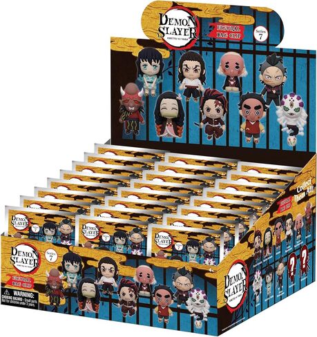 Demon Slayer (Season 3) 3D Foam Bag Clip, Series 7 – Blind Bag (ONE Random Figure) – Aniplex Character Keychain/Backpack Accessory | Official Licensed Merchandise in Saudi Arabia