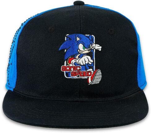 Sonic the Hedgehog Hat Set - Bundle of a Baseball Cap, Stickers, and More | Sonic the Hedgehog Merchandise for Kids, Boys in Kuwait