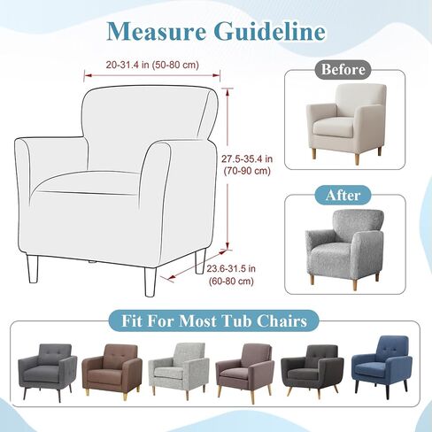 LiveGo Stretch Banquet Armchair Covers, Soft Jacquard Accent Chair Cover with Arms, Armchair Slipcovers Furniture Protector Machine Washable for Living Room Office Reception Reading Chair Sofa in Saudi Arabia