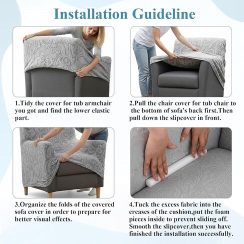 LiveGo Stretch Banquet Armchair Covers, Soft Jacquard Accent Chair Cover with Arms, Armchair Slipcovers Furniture Protector Machine Washable for Living Room Office Reception Reading Chair Sofa in Saudi Arabia