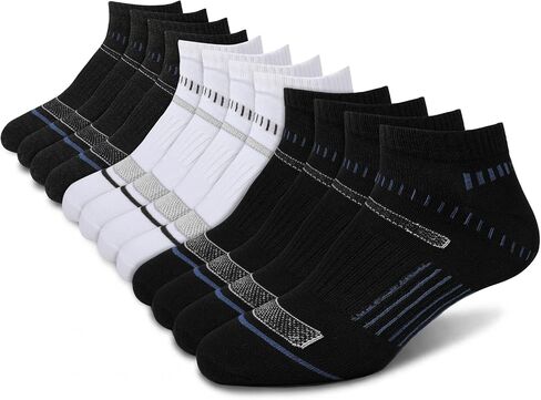 6/12 Pairs Men's Crew Socks Moisture Wicking Long Athletic Running Business Dress Casual Socks Breathable in Saudi Arabia