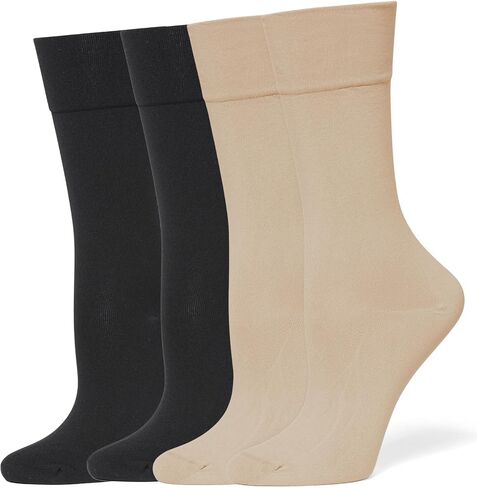 HUE Women's Ultrasmooth Crew Sock 4 Pair Pack in Kuwait