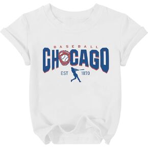 YHHR Baseball Shirts for Boys Girls Game Day Fan T-Shirt 18M-7Y | Baby Baseball Outfit, Kid's T-Shirt for Baseball Fans, Sports Team Shirts, Baseball Team Fan Shirt, Toddler Graphic Tees in Saudi Arabia