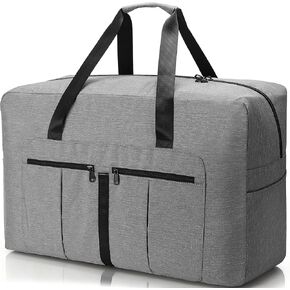 120L Large Duffle Bag for Travel, Packable Foldable Duffel Bag for Men Women Camping Weekend Overnight Moving, Water Repellent & Tear Resistant (120L, Gray) in Saudi Arabia