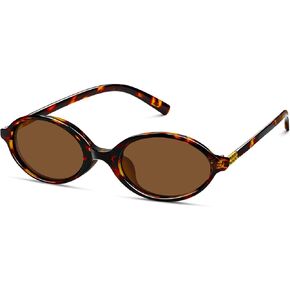 Retro Oval Sunglasses for Women Trendy Y2K Vintage Small Frame Sunglasses 90s UV400 Fashion Sunnies for Women in Saudi Arabia