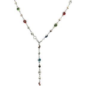 قلادات Lariat للنساء، قلادة بتصميم حبل معقود بسيط وقلادات طويلة على شكل حرف Y مطلية بالذهب عيار 18 قيراط سلسلة مجوهرات عصرية in Kuwait