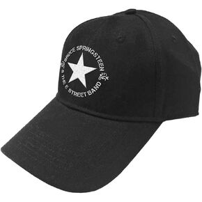 Bruce Springsteen Baseball Cap Circle Star Logo Official Black Strapback Size One Size in Saudi Arabia