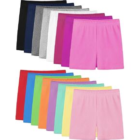 Ruisita 16 Pack Girls Biker Cartwheel Shorts Toddler Under Dress Dance Short for Kids in Saudi Arabia