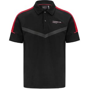 Porsche Motorsport Men's Fanwear Polo Shirt- Black (X-Large) in Saudi Arabia