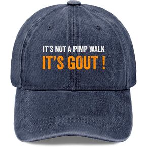 It's Not A Pimp Walk It's Gout Hat for Women Low Profile Washed Distressed in Kuwait
