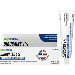 Dibucaine 1% Ointment 2 Oz. (56 gm) by Akron Pharma in Saudi Arabia