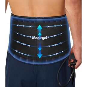 Magic Gel Back Compression Ice Pack - Hot & Cold Therapy Wrap with Air Pump for Deep Tissue Cold Penetration & Lumbar Support – Removable Flexible Gel Pack for Lower Back Pain, Sciatica & Surgery in Saudi Arabia