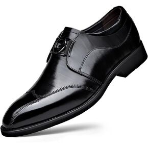 ADMLZQQ Men's Dress Shoes Classic Leather Formal Slip on Wedding Business Oxford Shoes in Saudi Arabia