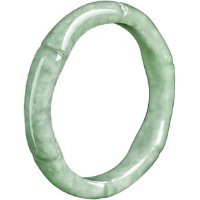 Womens Jade Bamboo Ring(Size:3-13), Natural Skinny Green Jadeite Stackable Rings Good Luck Classic Simple Jade Jewelry Gift in Saudi Arabia