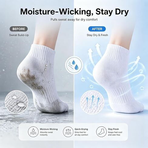 6 Pairs Low Cut No Show Ankle Socks Running Thin Summer Breathable socks for Women Men,Silicone Anti-Slip Grip with Soft Cotton Cushioned Heel,Comfort Fit US Women 6-10.5/Men 6-9.5, Black White Grey in Kuwait