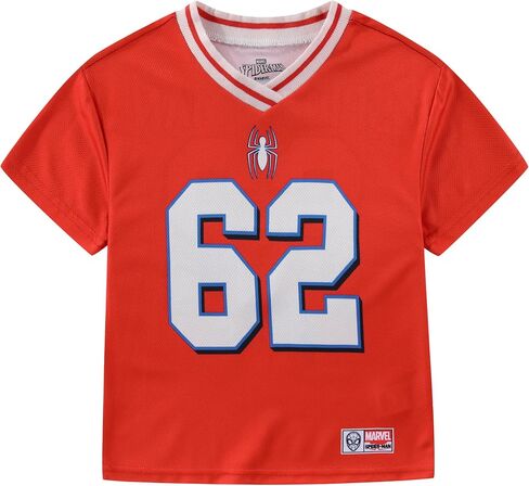 Marvel Spider-Man Boys Jersey Mesh Shirt for Toddler to Big Kids in Kuwait