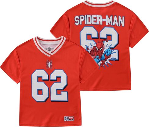 Marvel Spider-Man Boys Jersey Mesh Shirt for Toddler to Big Kids in Kuwait