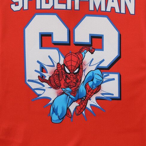 Marvel Spider-Man Boys Jersey Mesh Shirt for Toddler to Big Kids in Kuwait