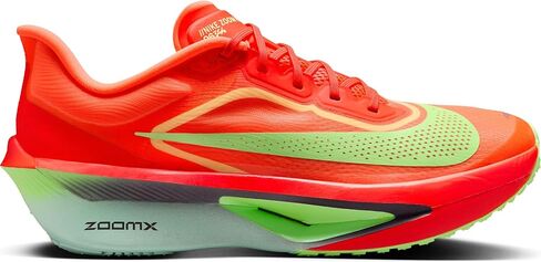 حذاء Nike Zoom Fly 6 للرجال لسباق الطرق (قرمزي ساطع/ليمون بلاست/رغوة نعناع/أرجواني كهف) مقاس 8 in Kuwait