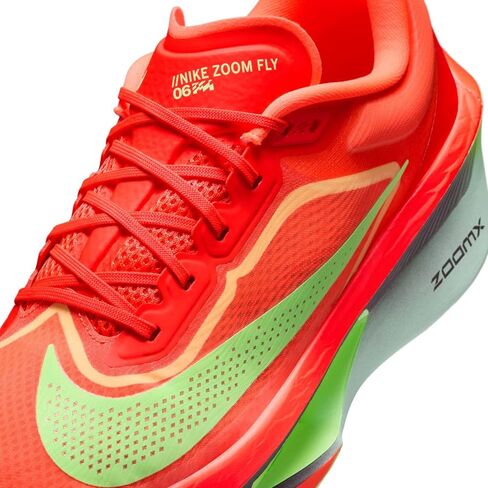 حذاء Nike Zoom Fly 6 للرجال لسباق الطرق (قرمزي ساطع/ليمون بلاست/رغوة نعناع/أرجواني كهف) مقاس 8 in Kuwait