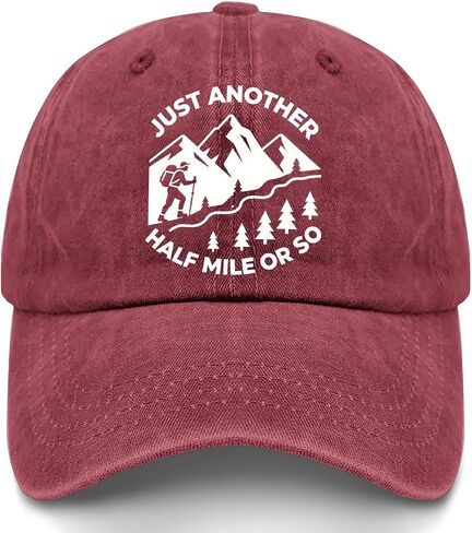 It's Just Another Half Mile Or So Hats for Womens Trendy Washed Distressed in Kuwait