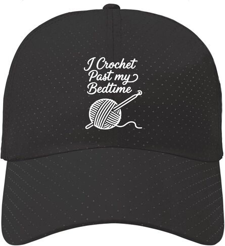 I Crochets Past-My Bedtime Baseball Hat Outdoor Cap for Grandma in Kuwait