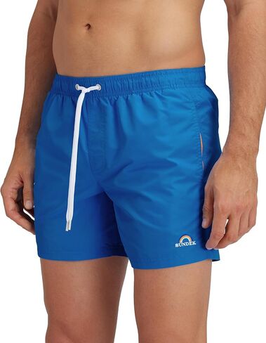 SUNDEK Mens Elastic Waist Boardshort, Swim Trunks 14" Length 5" Inseam in Saudi Arabia