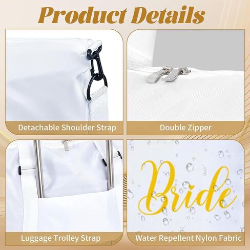 6 Pcs Bride Bridesmaid Duffel Travel Bag Set Bridesmaid Gift Bags for Bachelorette Party Reusable Weekender Tote Bag with Zipper for Wedding Bridal Shower Bachelorette Proposal Party Favor Present in Saudi Arabia
