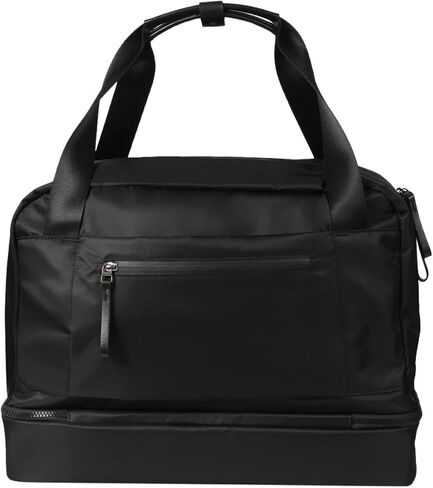 حقيبة Timbuk2 Mode لعطلة نهاية الأسبوع، حقيبة سفر للأغراض الشخصية، حقيبة حمل من النايلون مع حجرة للأحذية وحقائب عطلة نهاية الأسبوع للنساء والرجال، 32 لتر أسود in Kuwait