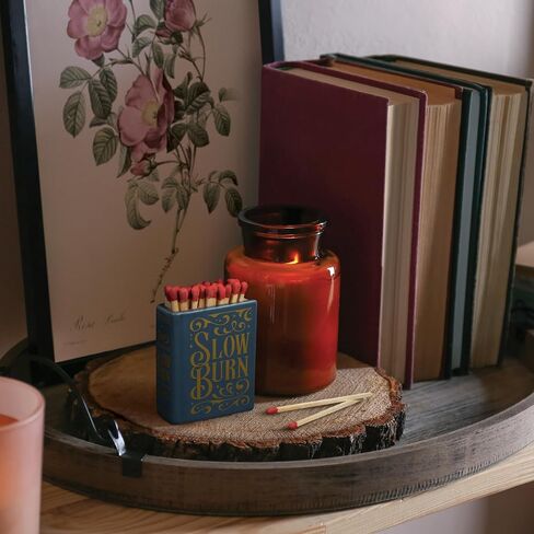 Genuine Fred Slow Burn Match Holder and Striker, Book-Inspired Ceramic Match Strike, Holds 3 Inch Matches, Decorative Home Accent, Great Gift for Book Lovers in Kuwait