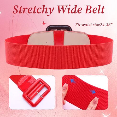 Stretchy Wide Women Belts Elastic Vintage Belts Fashion Ladies Waist Belt for Ladies Dress Shirts Accessories in Saudi Arabia